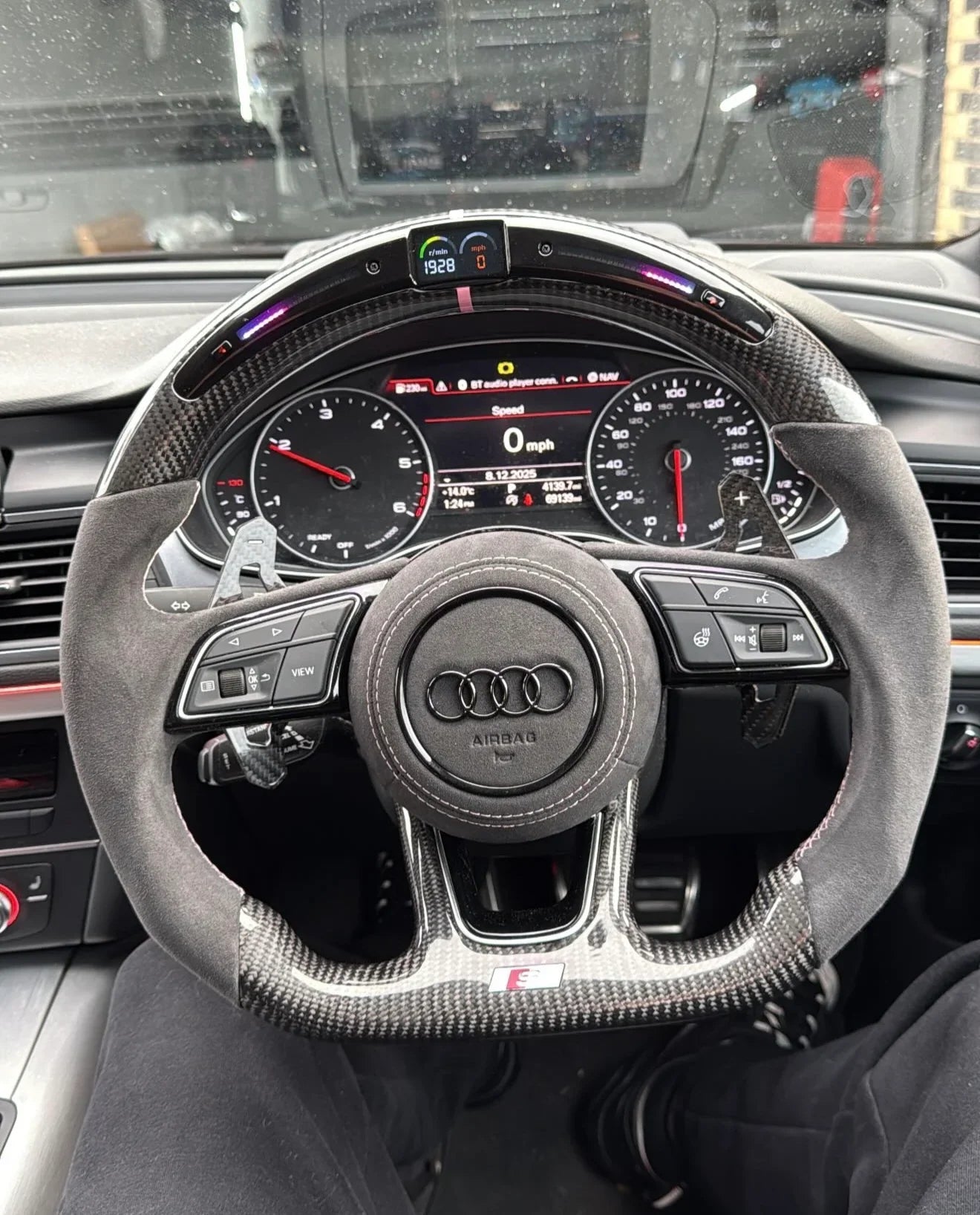 Audi A3 /S3 / RS3 Custom Carbon Fibre Flat Bottom Steering Wheel (2017-2020)