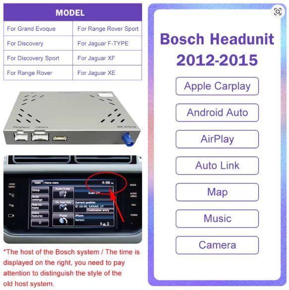 Wireless CarPlay & Android Auto Upgrade for Range Rover & Jaguar 2012 – 2018