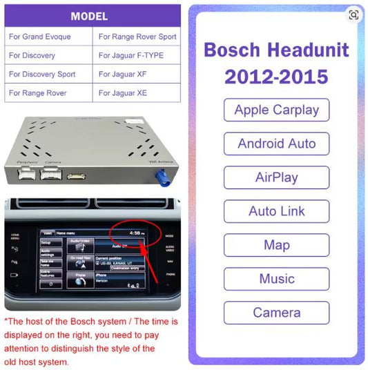 Wireless CarPlay & Android Auto Upgrade for Range Rover & Jaguar 2012 – 2018