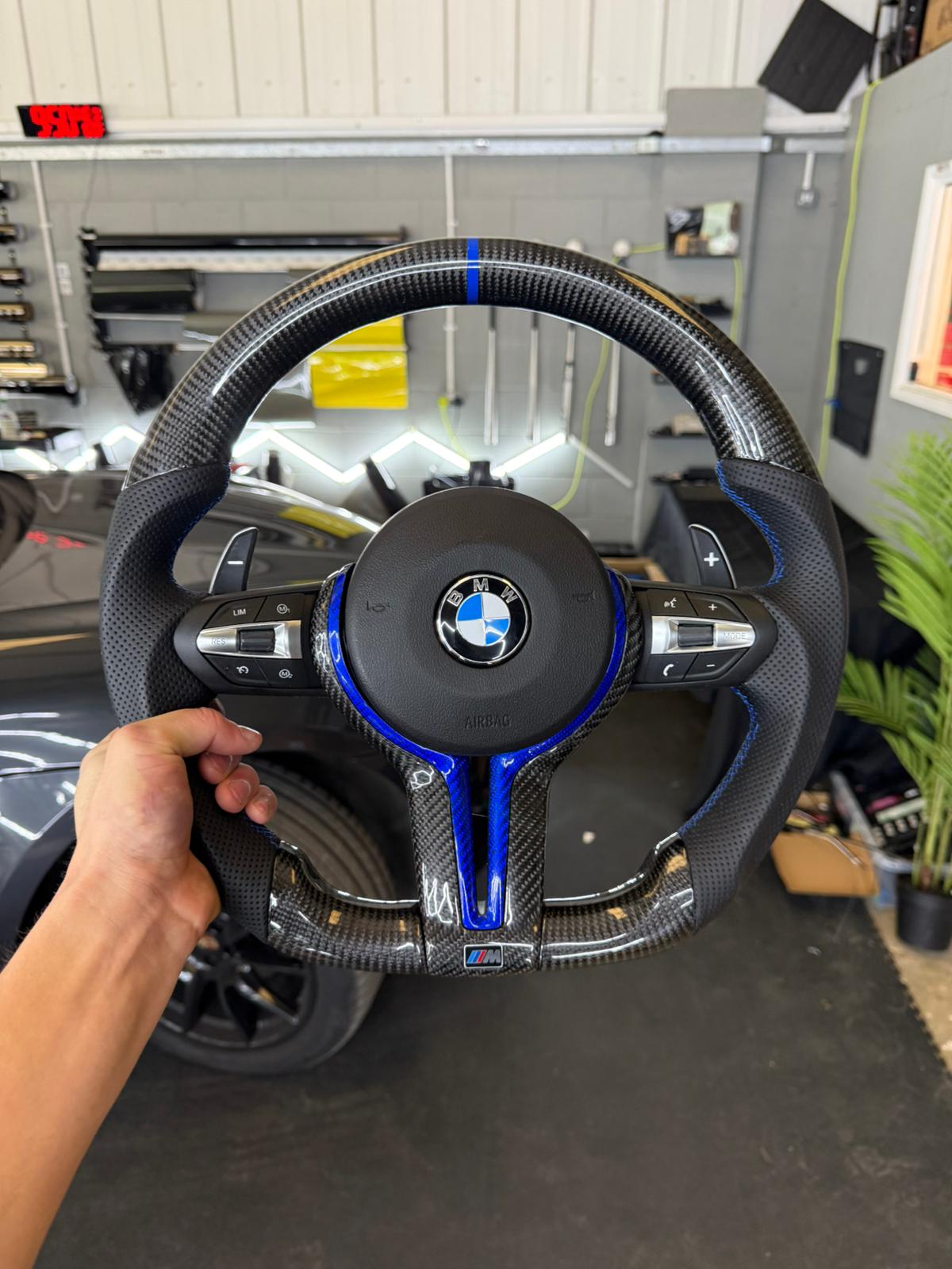 Custom BMW F-Series Carbon Fibre Steering Wheel