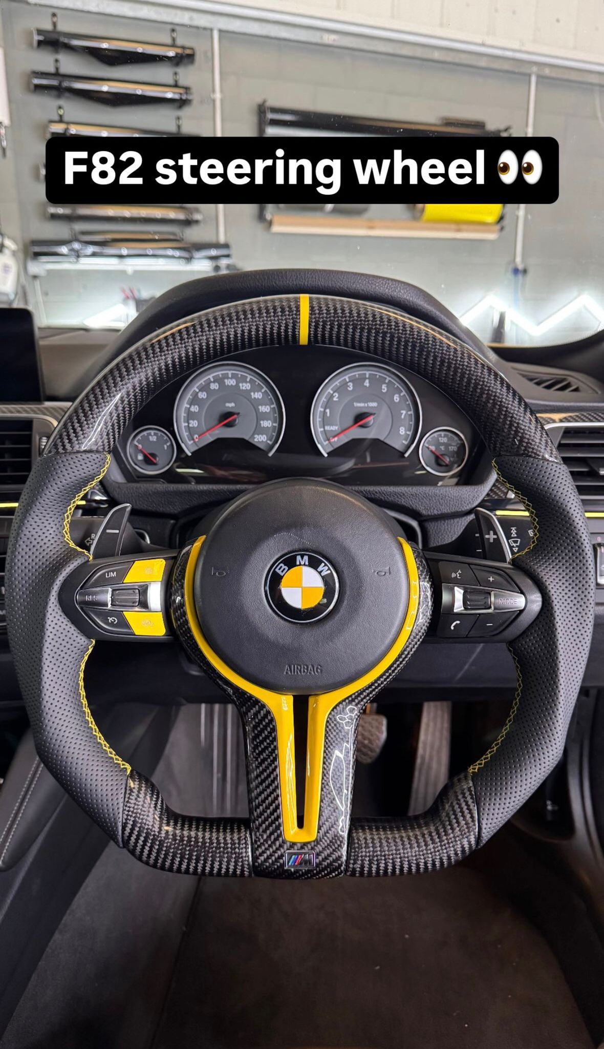 Custom BMW F-Series Carbon Fibre Steering Wheel