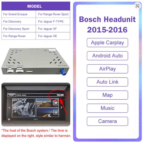 Wireless CarPlay & Android Auto Upgrade for Range Rover & Jaguar 2012 – 2018