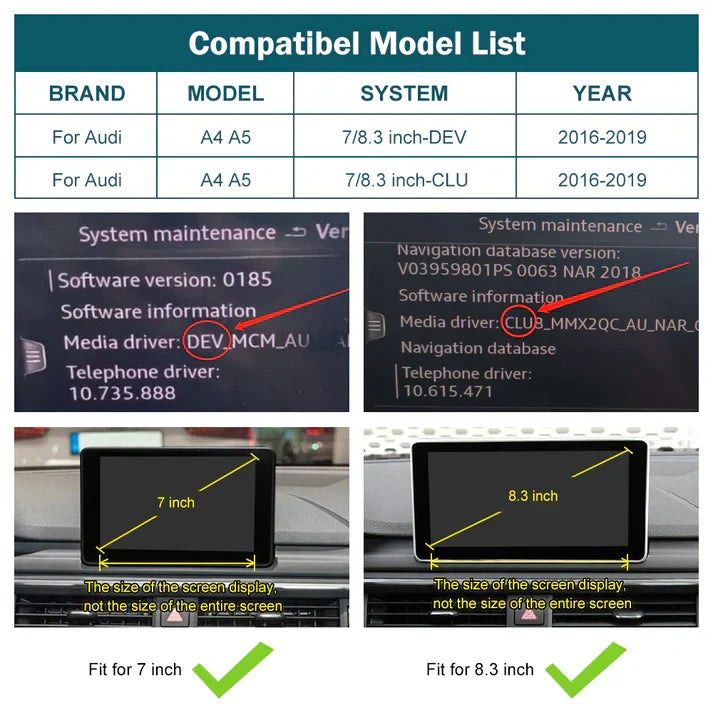 Audi A4 / A5 Carplay Module 2009 - 2019