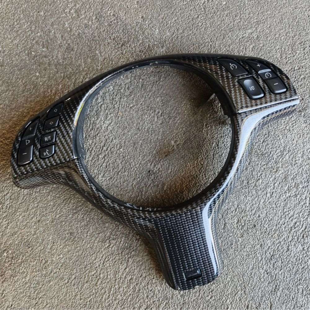 BMW E46 Carbon Steering Wheel Centre Trim