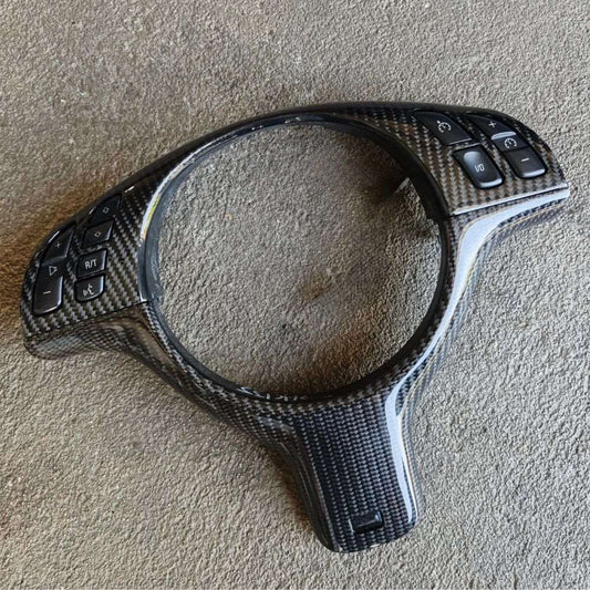 BMW E46 Carbon Steering Wheel Centre Trim