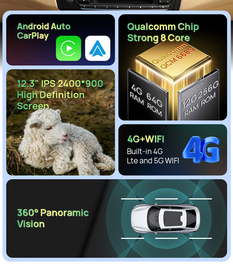 BMW X5 / X6 Android Apple CarPlay & Android Auto Screen (E70/E71)
