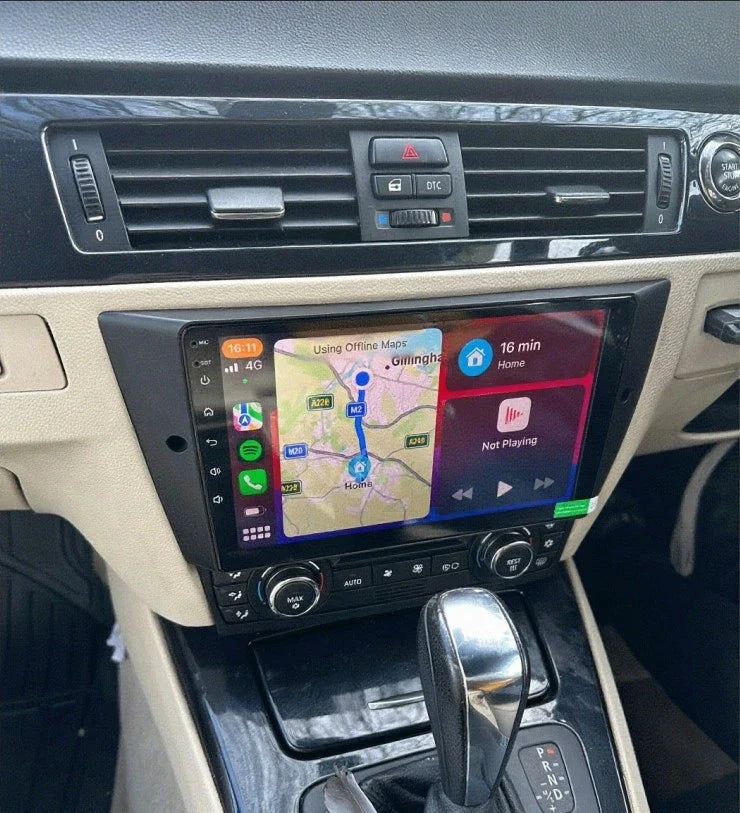 BMW 3 Series E90 E91 E92 M3 Android 15 Apple CarPlay & Android Auto Head Unit (2005-2013)