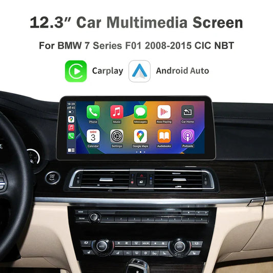BMW 7 Series Linux Apple CarPlay & Android Auto Screen (F01/F02)