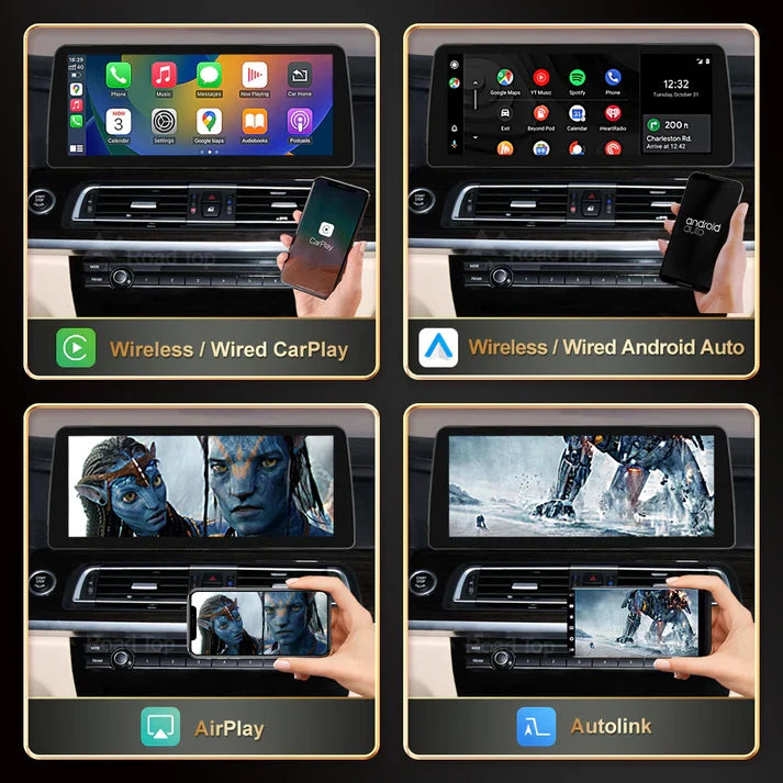 BMW 7 Series Linux Apple CarPlay & Android Auto Screen (F01/F02)
