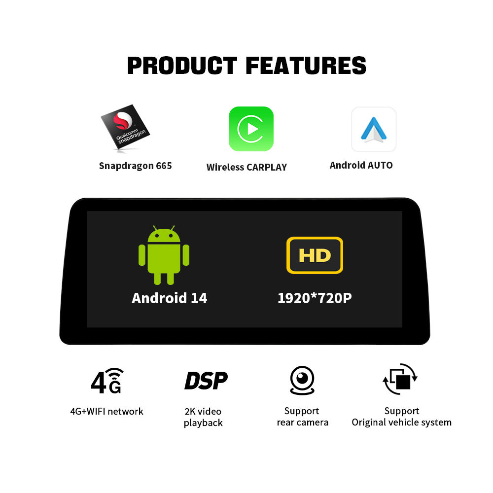 BMW X3 / X4 Android Apple CarPlay & Android Auto Screen (F25/F26)