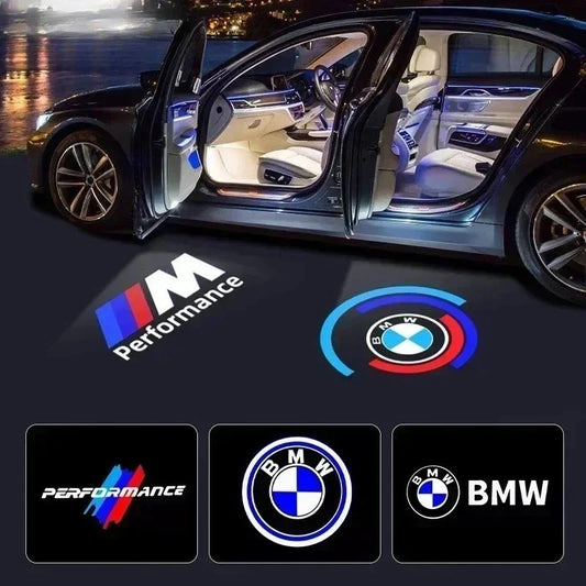 BMW Welcome Logo Projector Lights – 2/4PCS LED Car Door Courtesy Puddle Shadow Laser Lamps