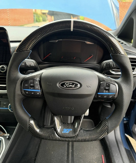 Ford Fiesta MK8 / 8.5 Carbon Fibre Steering Wheel