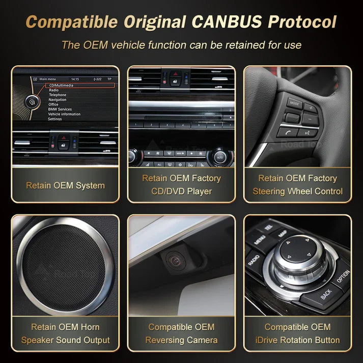BMW 7 Series Linux Apple CarPlay & Android Auto Screen (F01/F02)
