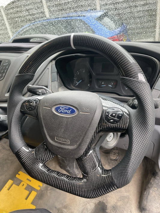 Ford Transit Carbon Fibre Custom Steering Wheel