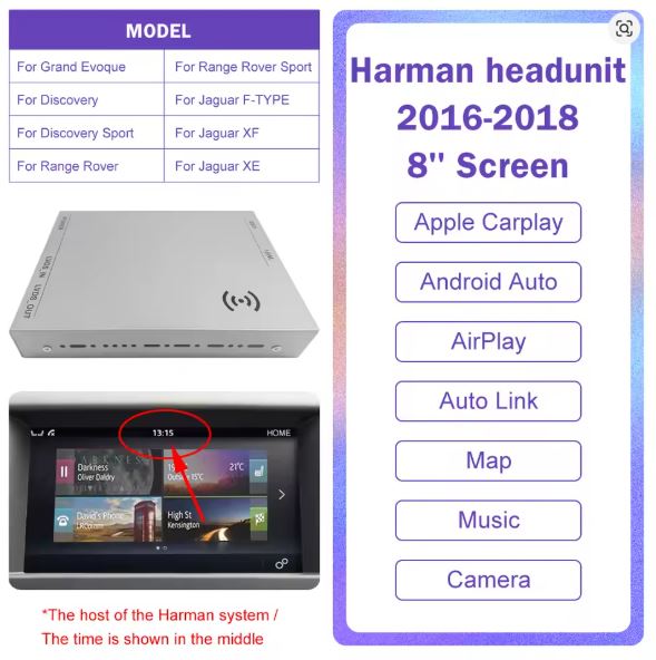 Wireless CarPlay & Android Auto Upgrade for Range Rover & Jaguar 2012 – 2018