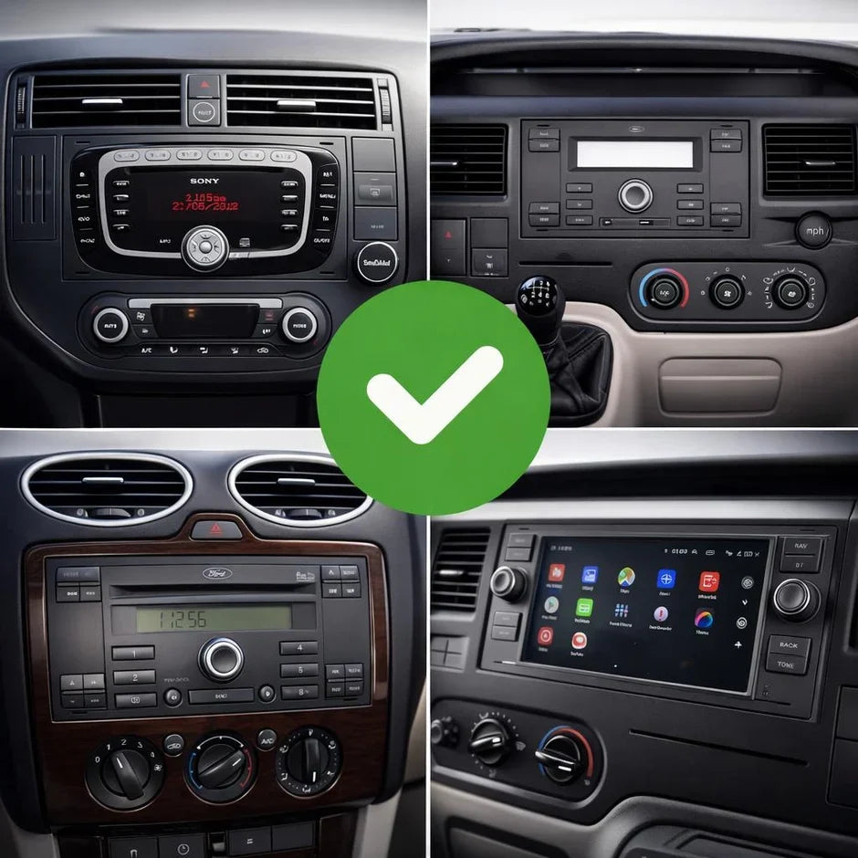 Ford Transit / Kuga / Mondeo / Focus Android 15 Apple CarPlay & Android Auto Head Unit (2005-2013)