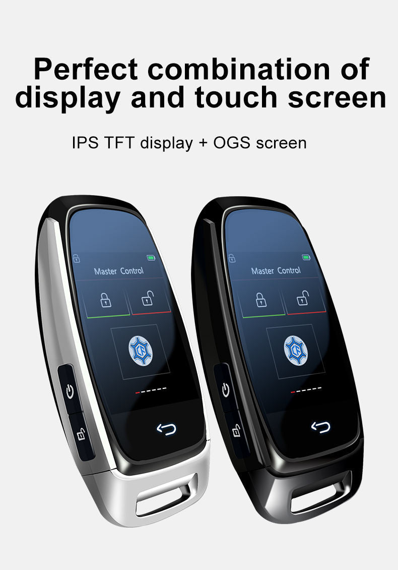 Universal Smart Remote Car Key with LCD & GPS – Keyless Entry for BMW, Mercedes-Benz, Audi, Toyota, Honda, Kia
