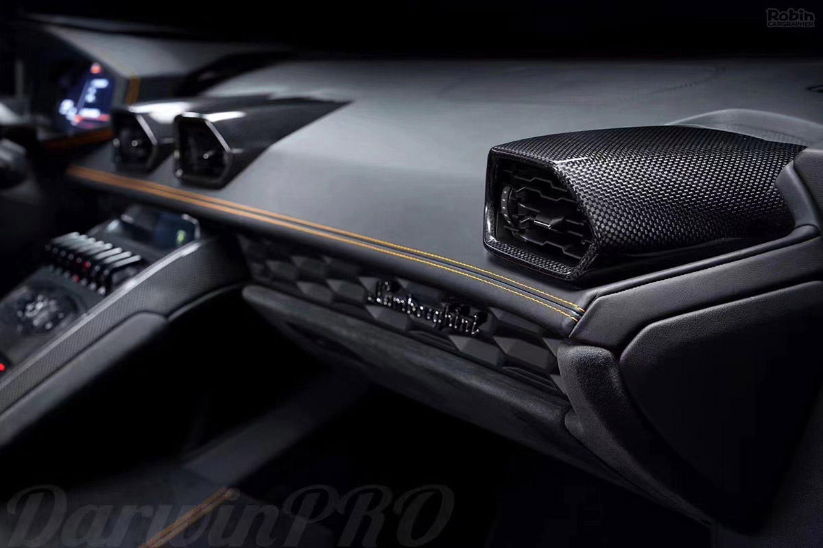 Lamborghini Huracan Carbon Fibre Air Conditioning Vent Covers (2014-2023)