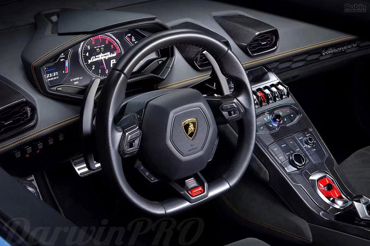 Lamborghini Huracan Carbon Fibre Air Conditioning Vent Covers (2014-2023)