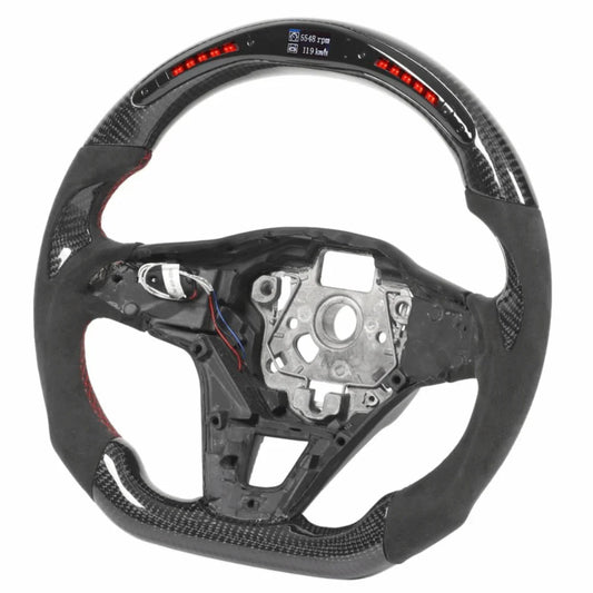 VW Golf 8 GTI R Carbon Steering Wheel with LED Rev Display