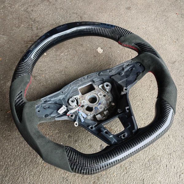 VW Golf 8 GTI R Carbon Steering Wheel with LED Rev Display
