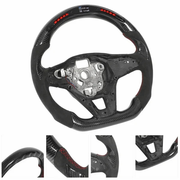 VW Golf 8 GTI R Carbon Steering Wheel with LED Rev Display