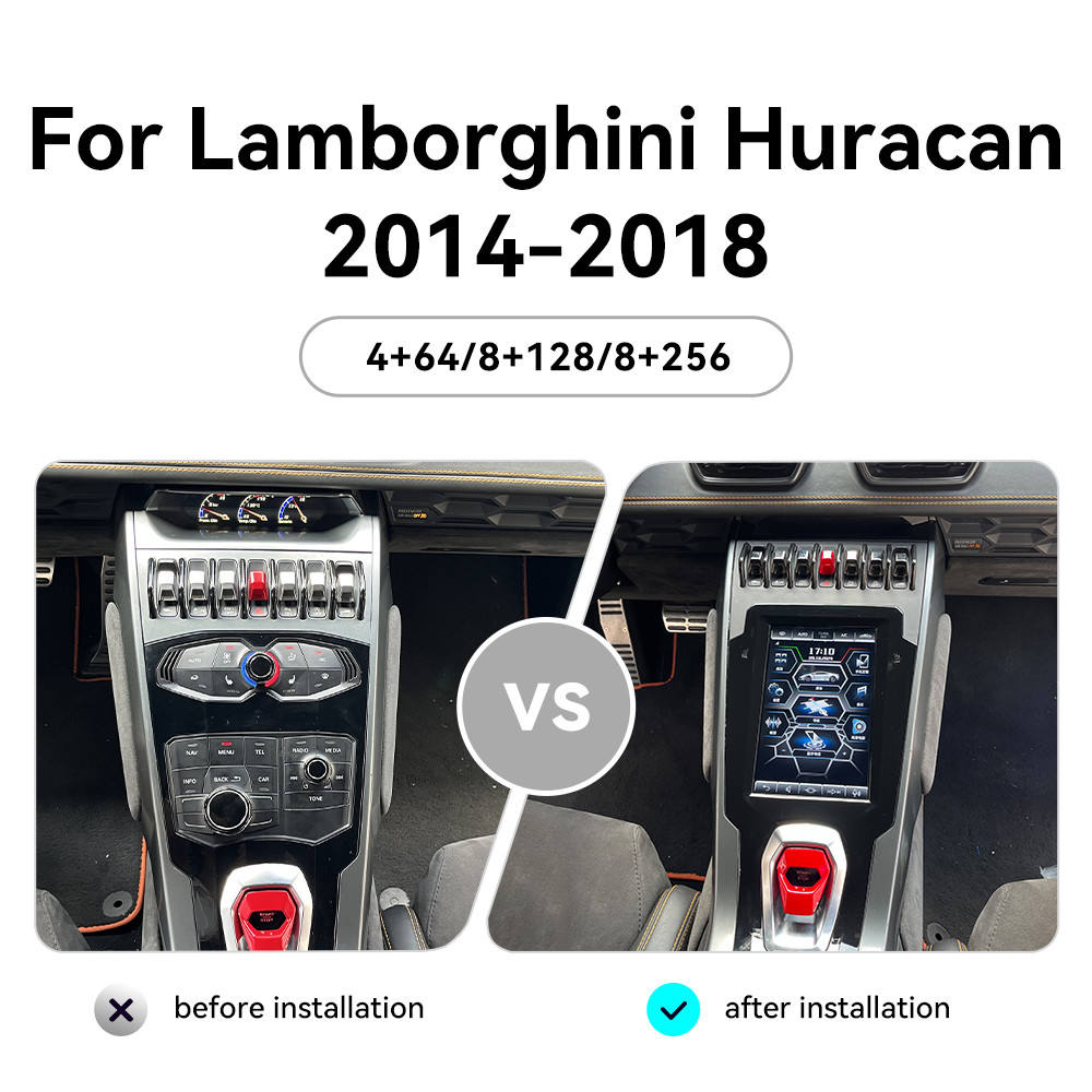 Lamborghini Huracan Android 14 Touchscreen Upgrade – Wireless Apple CarPlay & Android Auto (2014-2018)  SEO Title