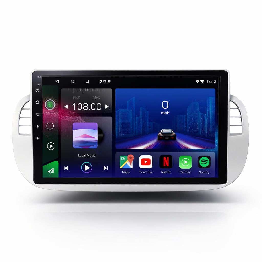 FIAT 500 2007-2015 Android 15 Car Stereo Head Unit | CarPlay & Android Auto