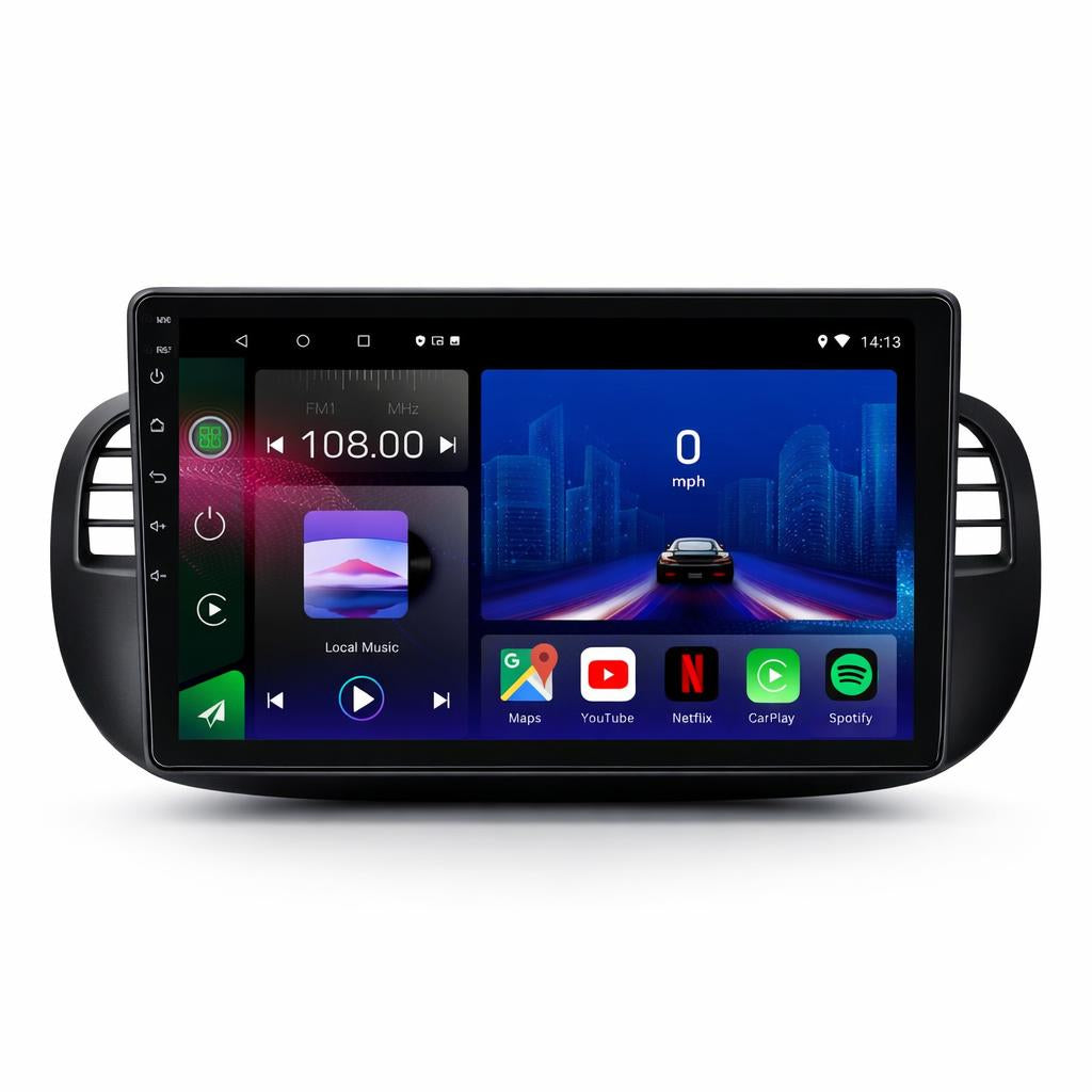 FIAT 500 2007-2015 Android 15 Car Stereo Head Unit | CarPlay & Android Auto