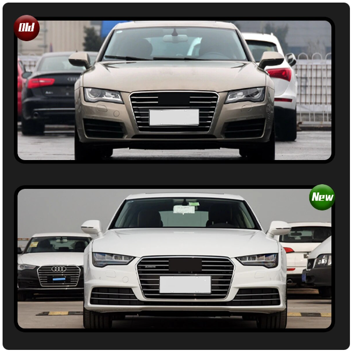 Audi A7 S7 RS7 2011-2018 Car Headlights LED Rear Tail Lights Sequential Turn Signal Facelift