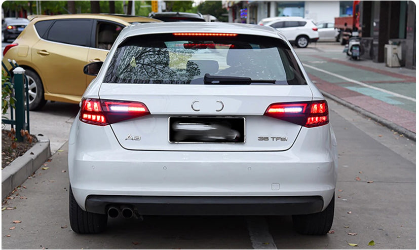 Audi A3 S3 RS3 2013-2020 Car Lights LED Rear Tail Lights Sequential Turn Signal Sportback
