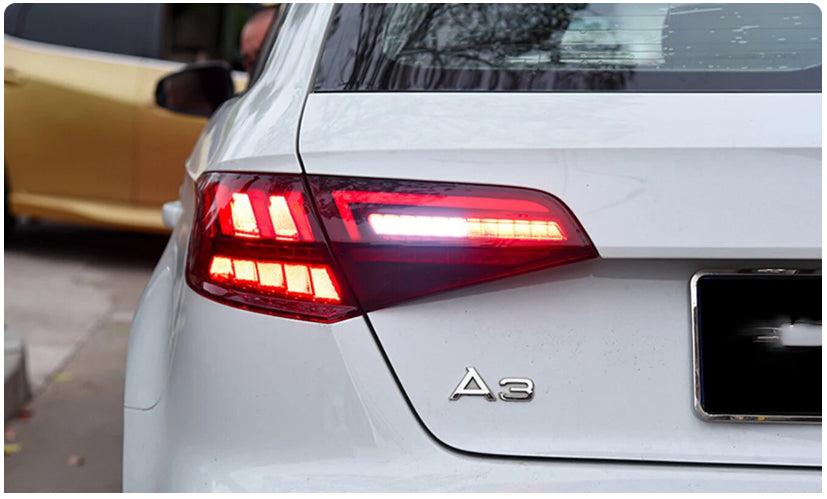 Audi A3 S3 RS3 2013-2020 Car Lights LED Rear Tail Lights Sequential Turn Signal Sportback