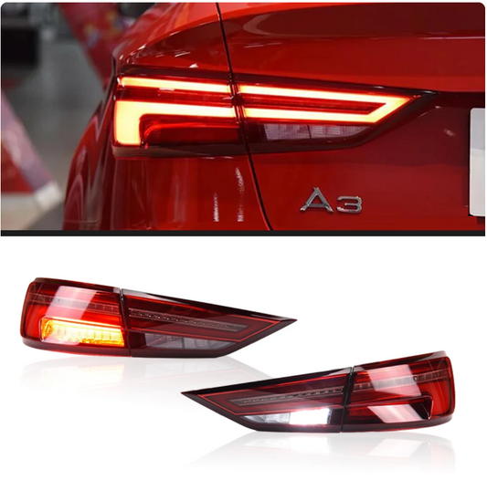 Audi A3 S3 RS3 2013-2019 Car Lights LED Rear Tail Lights Turn Signal