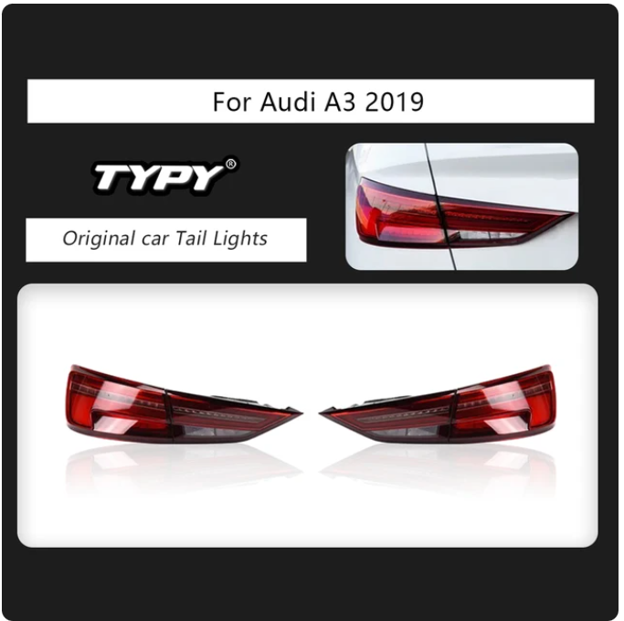 Audi A3 S3 RS3 2013-2019 Car Lights LED Rear Tail Lights Turn Signal