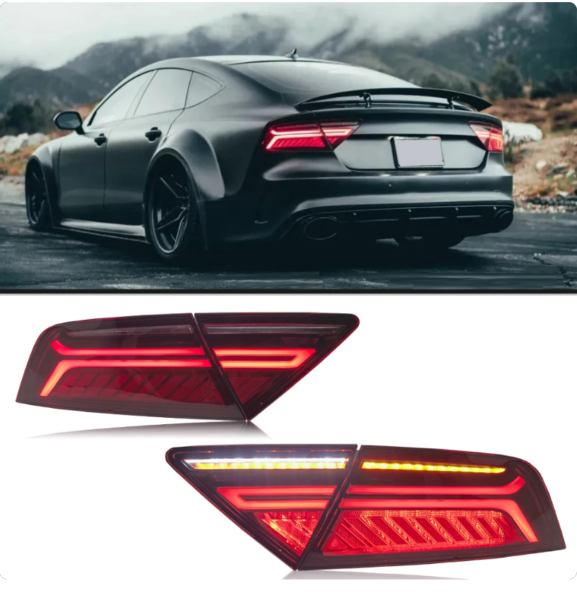 Audi A7 S7 RS7 2011-2018 Car Lights LED Rear Tail Lights Sequential Turn Signal