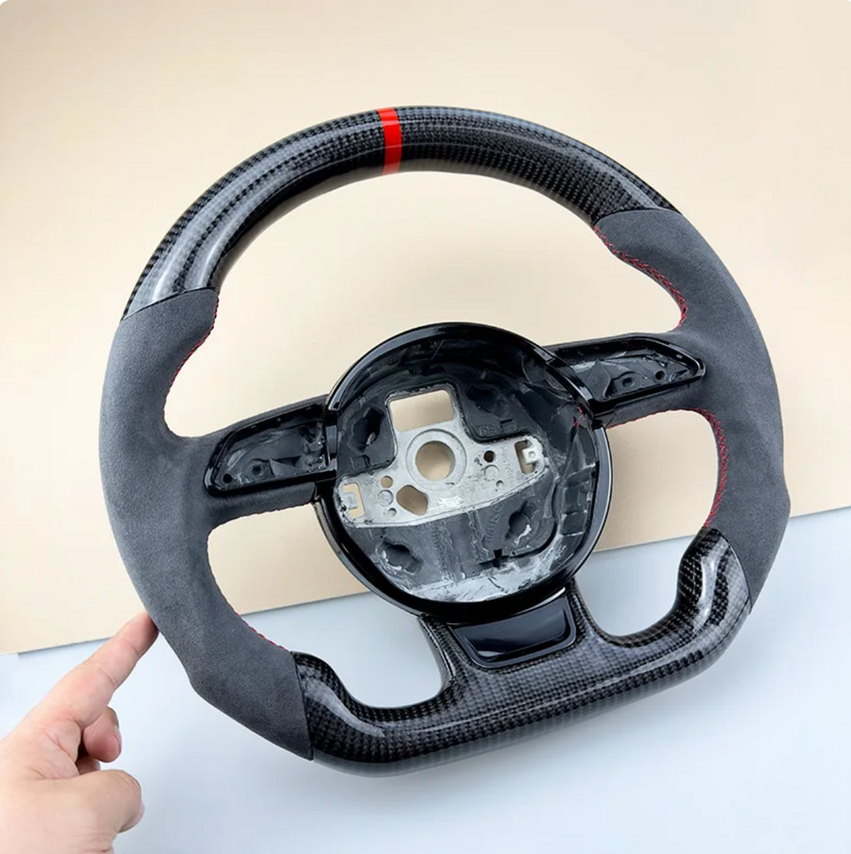 Audi Carbon Steering Wheel Alcantara A3 A4 A5 A6 A7 Q3 Q5 Q7 Upgrade