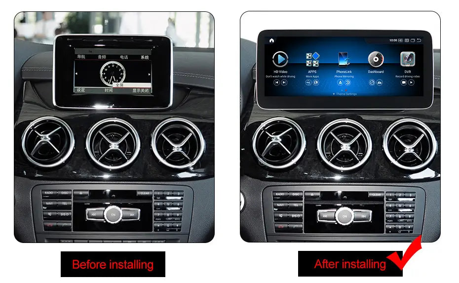 Mercedes B Class 2011-2019 W246 Android 14 Car Stereo Wireless CarPlay & Android Auto Head Unit