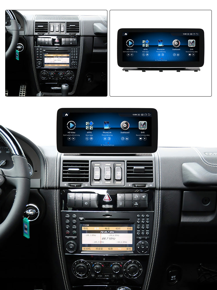 Mercedes G Class 2008-2019 W461 W463 G500 Android 14 Car Stereo Wireless CarPlay & Android Auto Head Unit