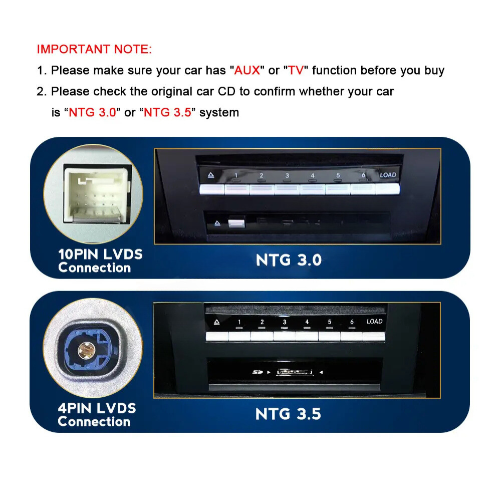 Mercedes S Class 2005-2014 W216 W221 Android 14 Car Stereo Wireless CarPlay & Android Auto Head Unit NTG 3.0 3.5