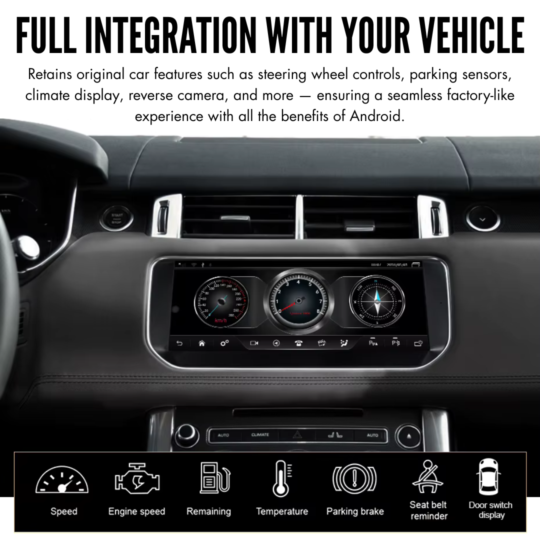 Range Rover L322 2002-2012 Android 14 Wireless CarPlay & Android Auto | Car Stereo Head Unit | Land Rover