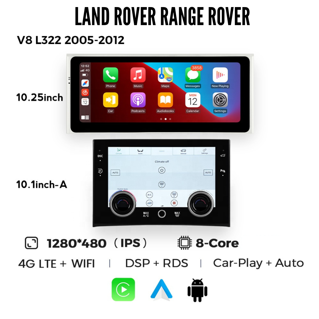 Range Rover L322 2002-2012 Android 14 Wireless CarPlay & Android Auto | Car Stereo Head Unit | Land Rover