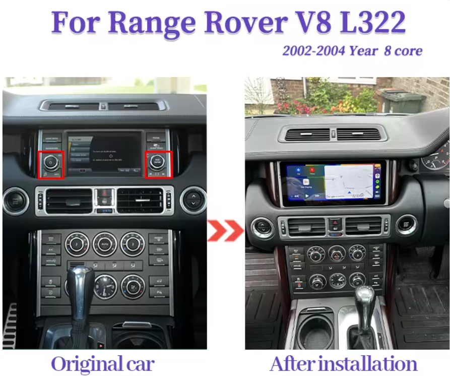 Range Rover L322 2002-2012 Android 14 Wireless CarPlay & Android Auto | Car Stereo Head Unit | Land Rover