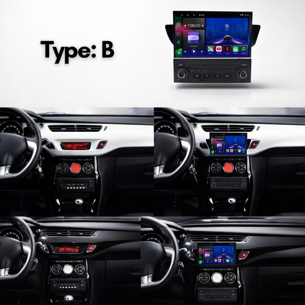 Citroen C3 DS3 C5 2009-2017 Android 15 Car Stereo Head Unit | CarPlay & Android Auto
