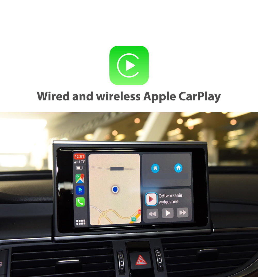 For Audi Wireless Apple CarPlay Retrofit Android Auto Decoder Integration