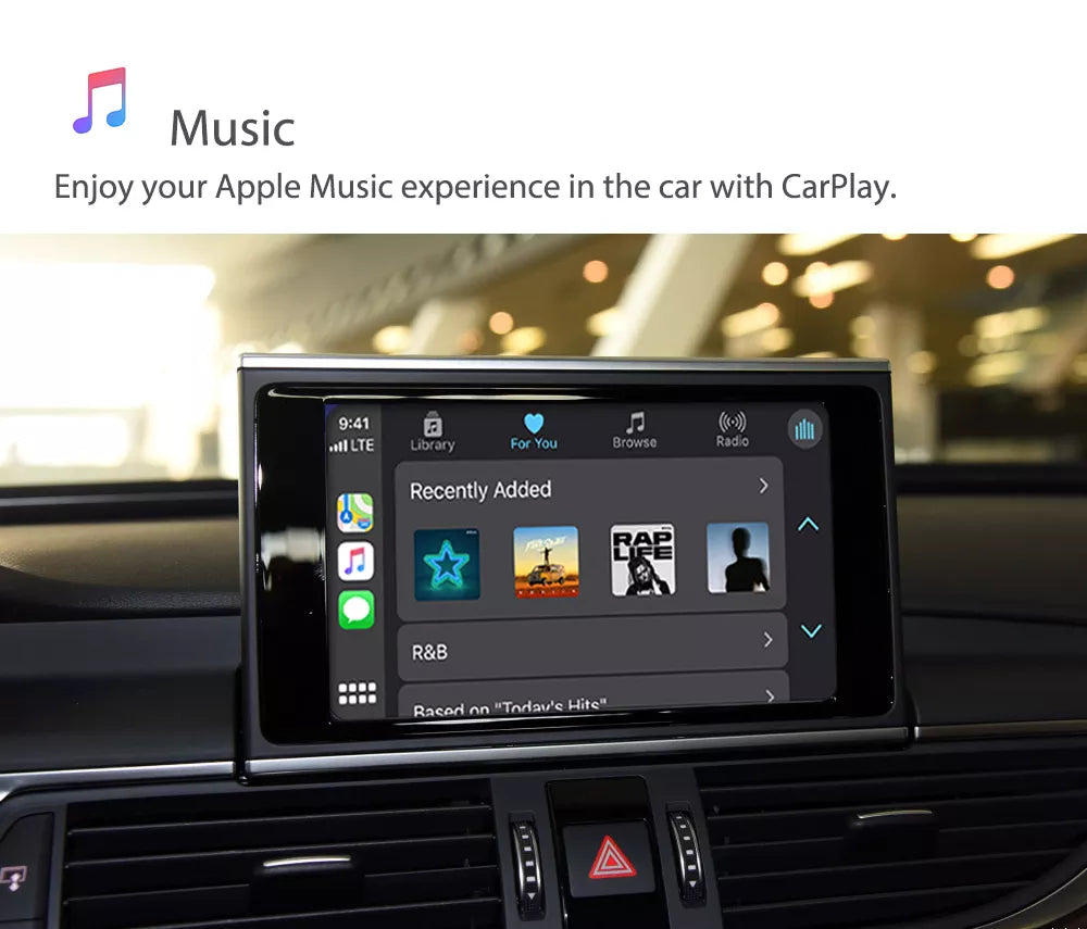 For Audi Wireless Apple CarPlay Retrofit Android Auto Decoder Integration