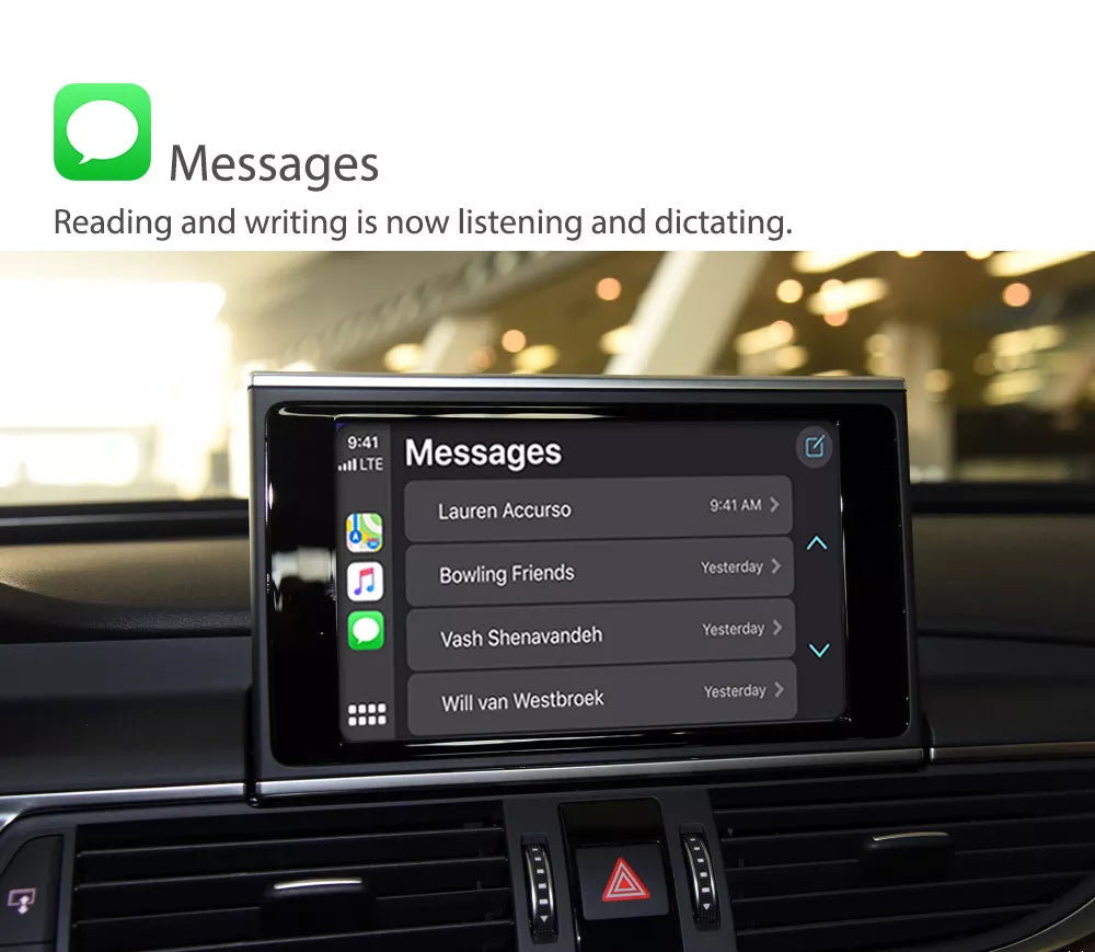 For Audi Wireless Apple CarPlay Retrofit Android Auto Decoder Integration