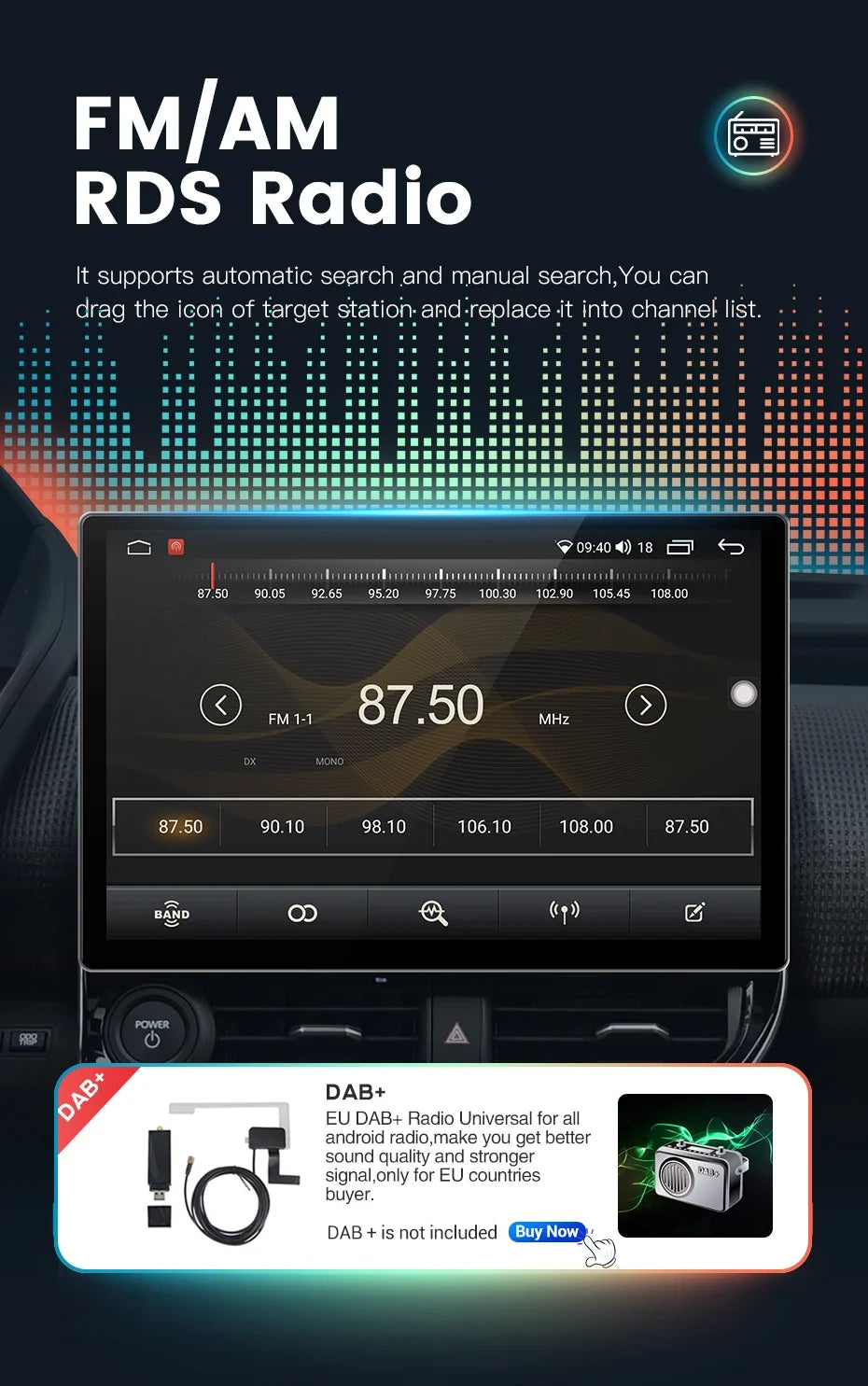 Tesla Model | 13.3inch | For Any Cars | Android 14 | Car Stereo | Head Unit