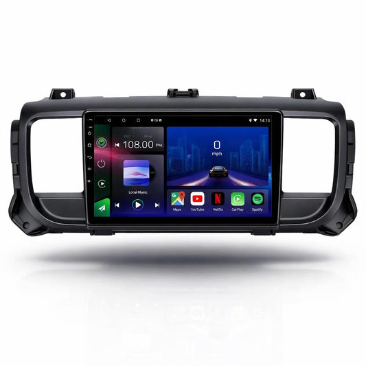 Citroen Jumpy Spacetourer Dispatch Peugeot Expert Vauxhall Vivaro / Proace / Scudo 2016-2023 Android 15 Car Stereo Head Unit | CarPlay & Android Auto