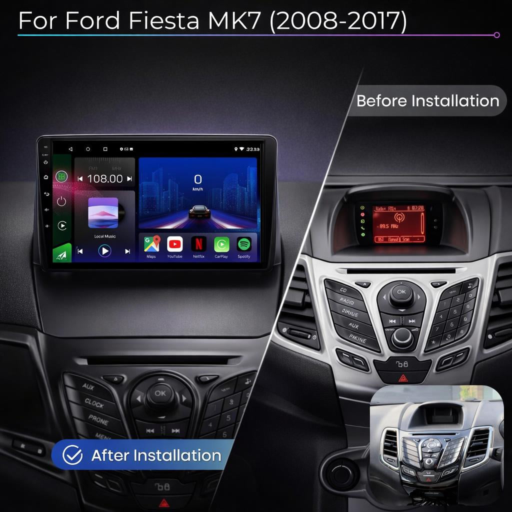 Ford Fiesta MK7 2008-2017 Android 15 Car Stereo Head Unit | CarPlay & Android Auto