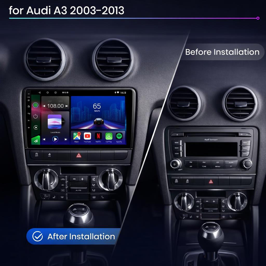 Audi A3 S3 RS3 8P 2003-2012 Android 15 Car Stereo Head Unit | CarPlay Android Auto